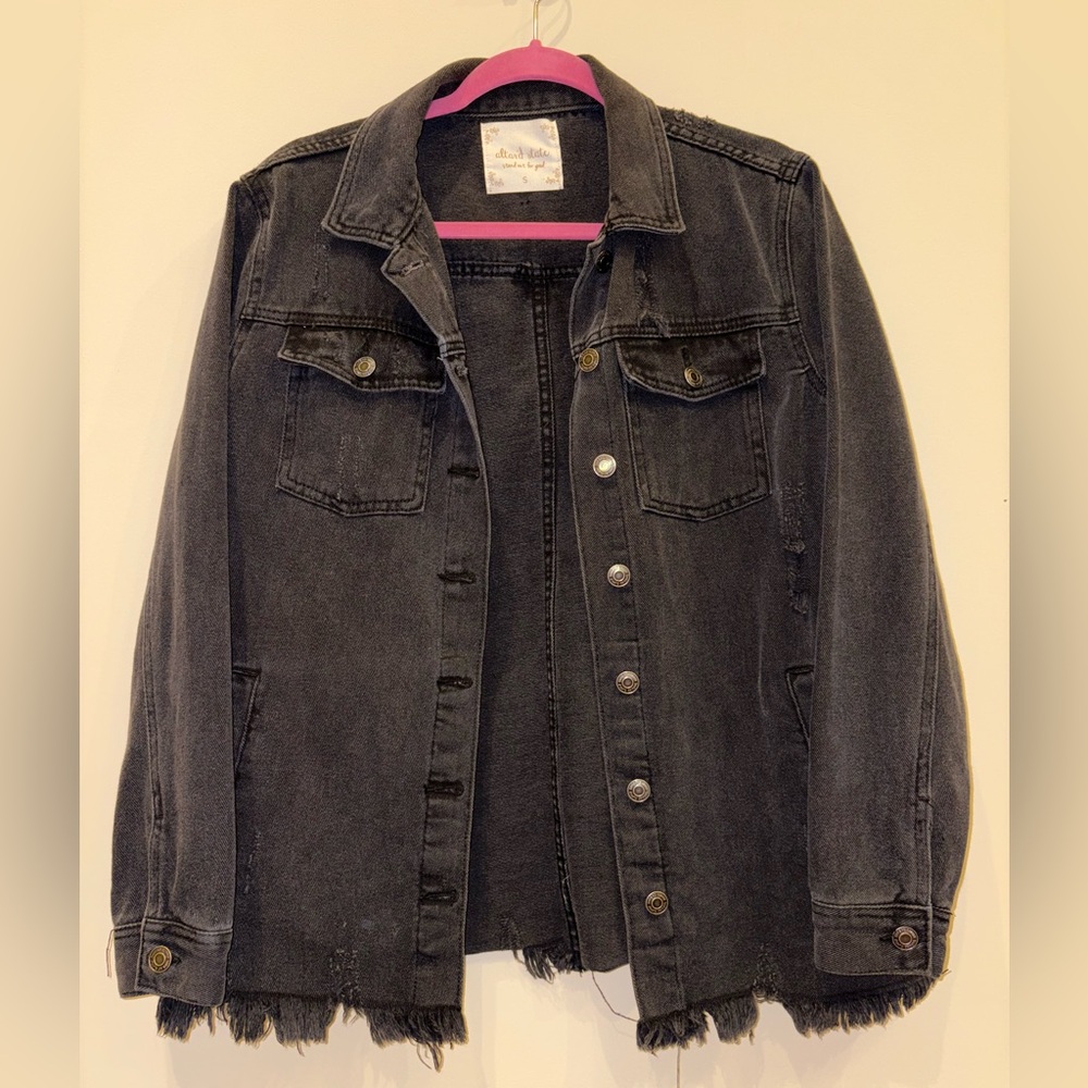 Black Altar’d State Jean Jacket, Size Small